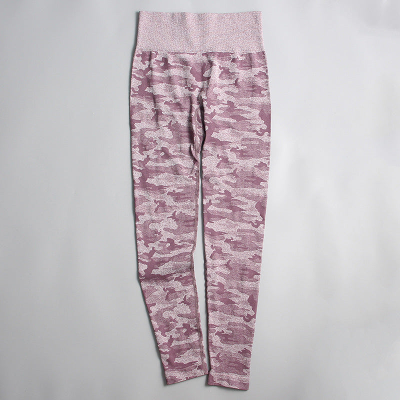 Wholesale Camouflage Quick Drying Exercise Sets for Women's Fitness Nylon Yoga Clothes